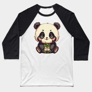 Little Cute Panda Baseball T-Shirt